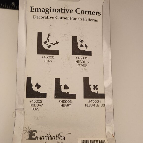 Corner Hole Punch Decorative Option 10 Emagination paper Scrapbook Craft Shapes - Picture 5 of 6